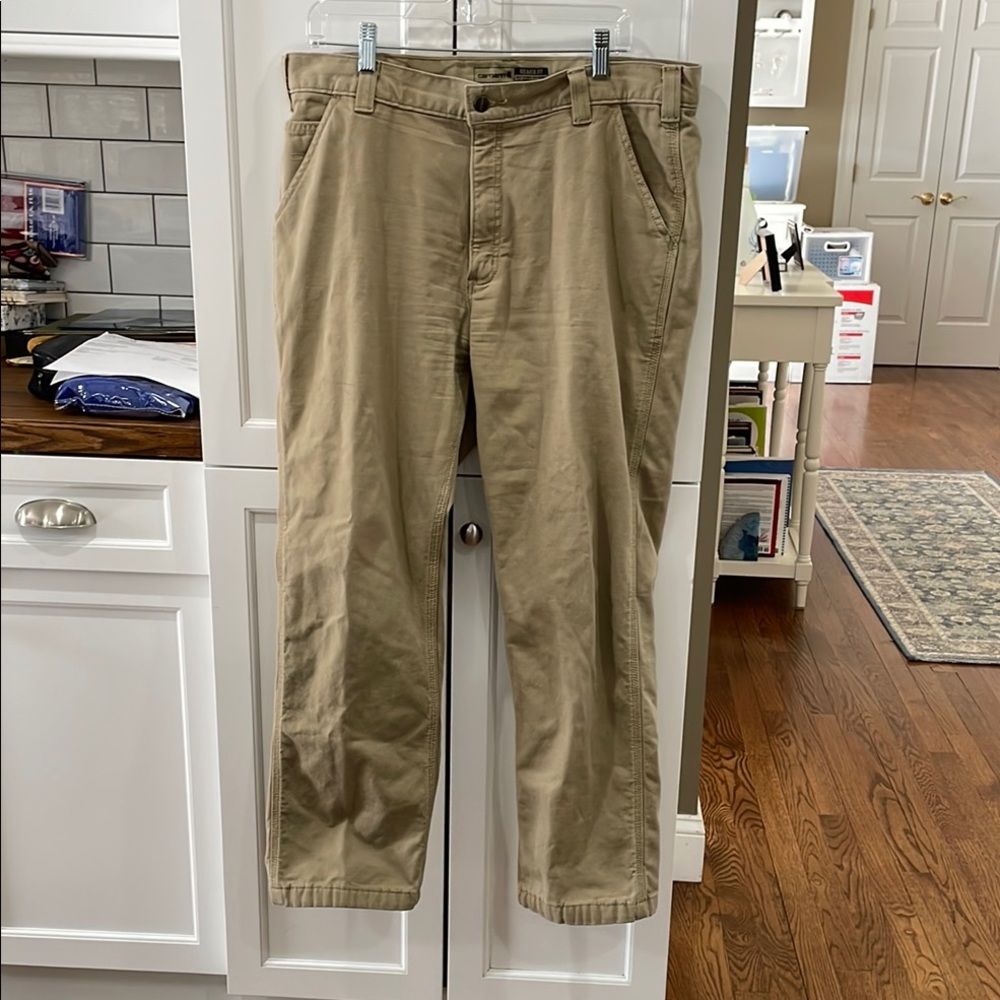 Carhartt Tan Chinos Cotton Blend Relaxed Fit